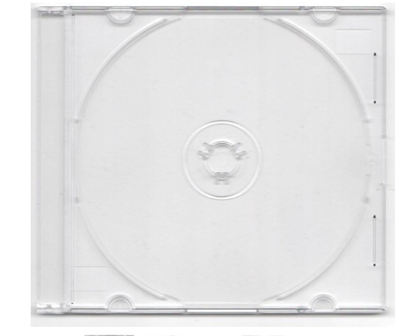 Pudełko na 1 CD  (1) SLIM przezroczyste